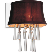 CWI Lighting 5532W9C-1 (Dark Purple) - Audrey 1 Light Bathroom Sconce With Chrome Finish